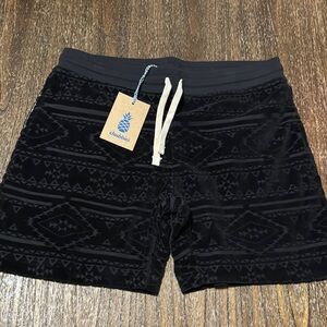 Chubbies Black Patterned Men's Shorts 7in.